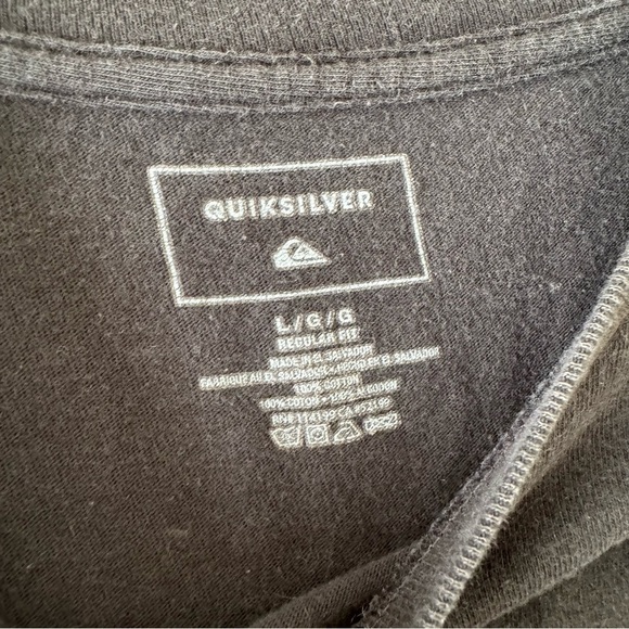 Quiksilver Gray Reversible Tee TShirt - Picture 3 of 5
